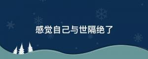 感覺自己與世隔絕了,只剩自己一個(gè)人,游戲的網(wǎng)名